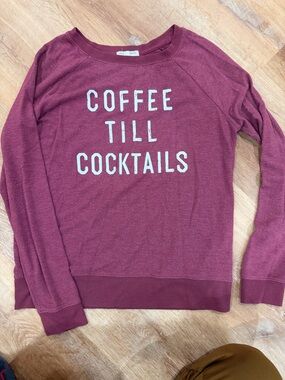 Grayson Threads Maroon Crewneck Sweatshirt with White Lettering